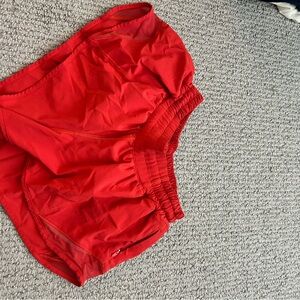 Vibrant Red Athletic Shorts